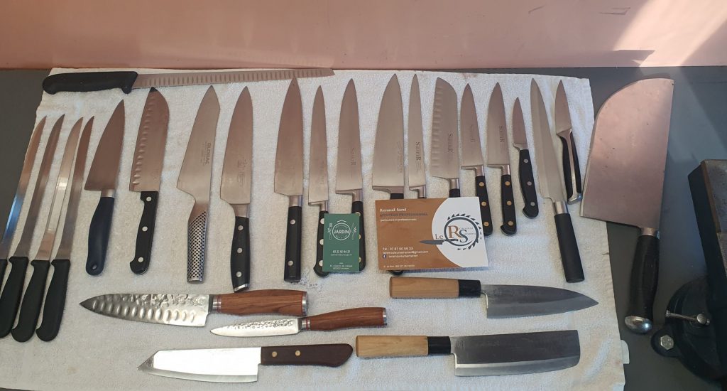 affutage de couteaux